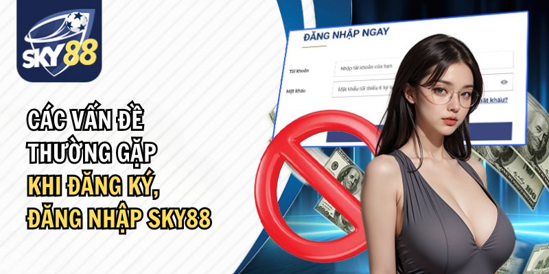 Trong hướng dẫn đăng ký, đăng nhập sky88 thường gặp vấn đề gì?