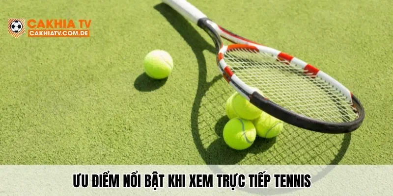 Ưu điểm nổi bật khi xem trực tiếp tennis