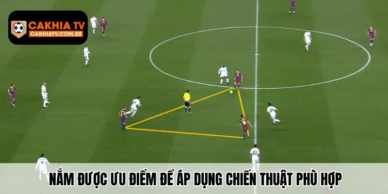 Nắm được ưu điểm để áp dụng chiến thuật Tiki Taka là gì?